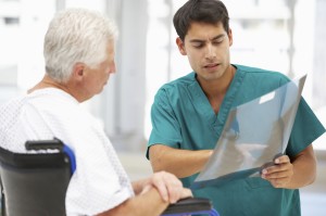 Photo of patient with doctor